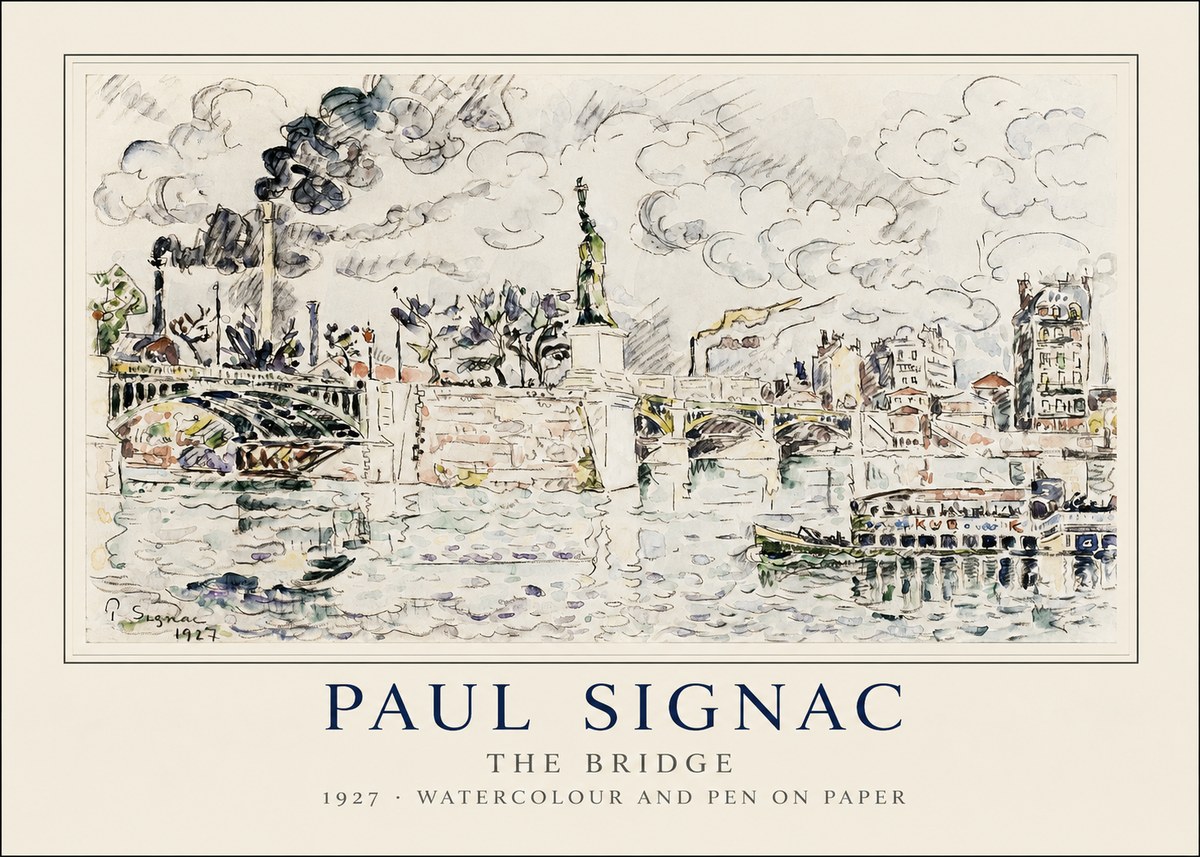 Signac The Bridge II No1 - Affiche