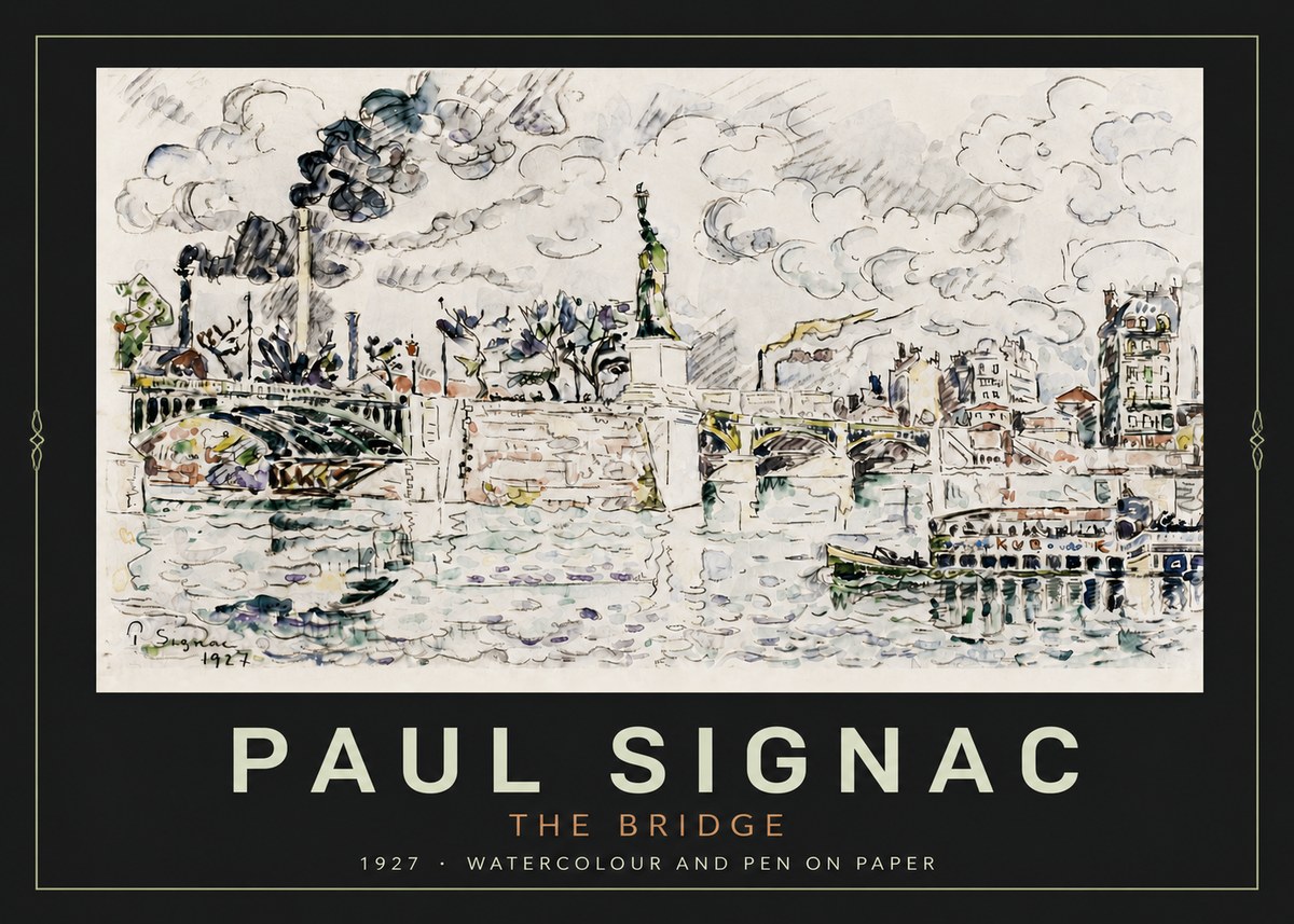 Signac The Bridge II No4 - Affiche