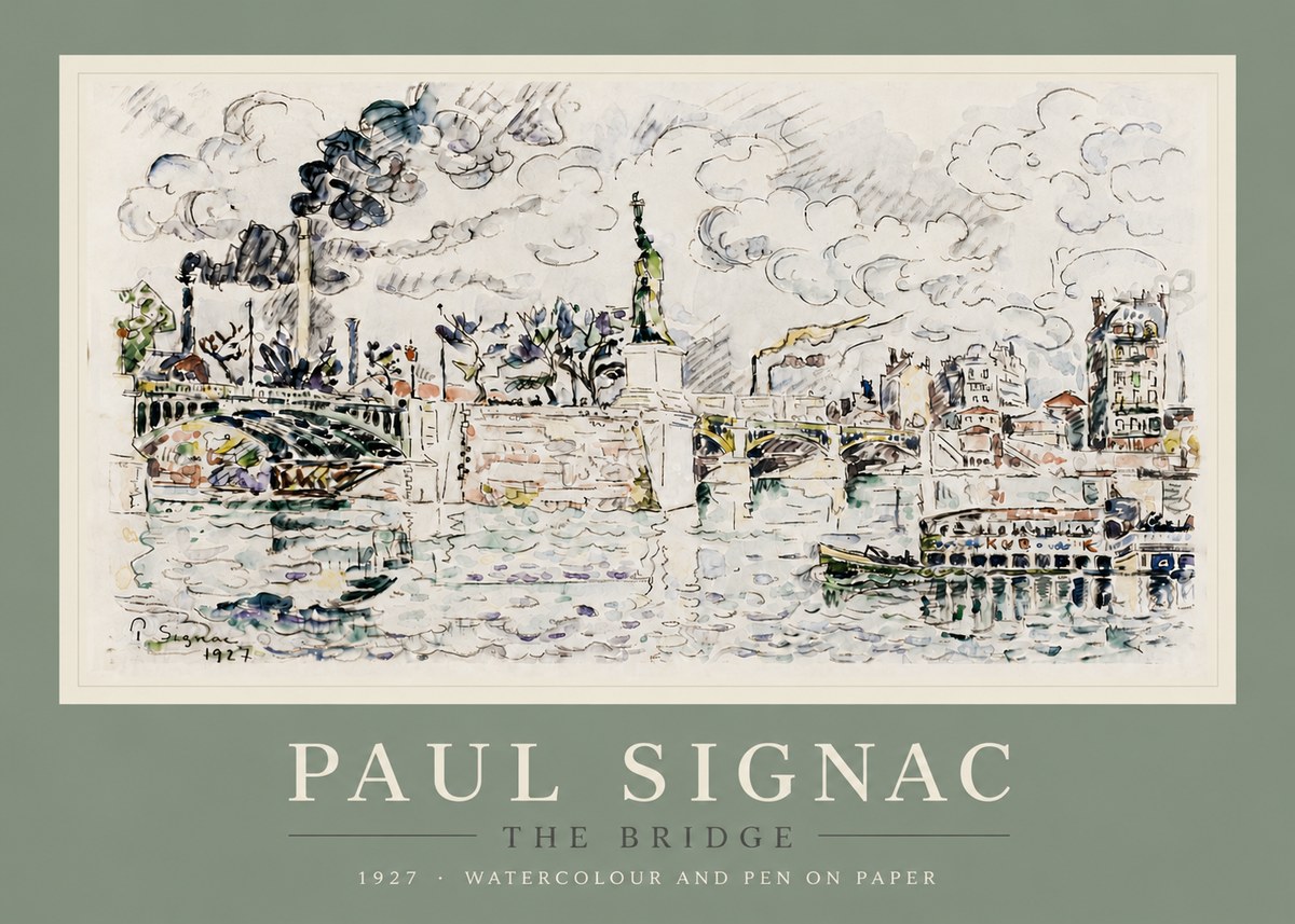 Signac The Bridge II No5 - Affiche
