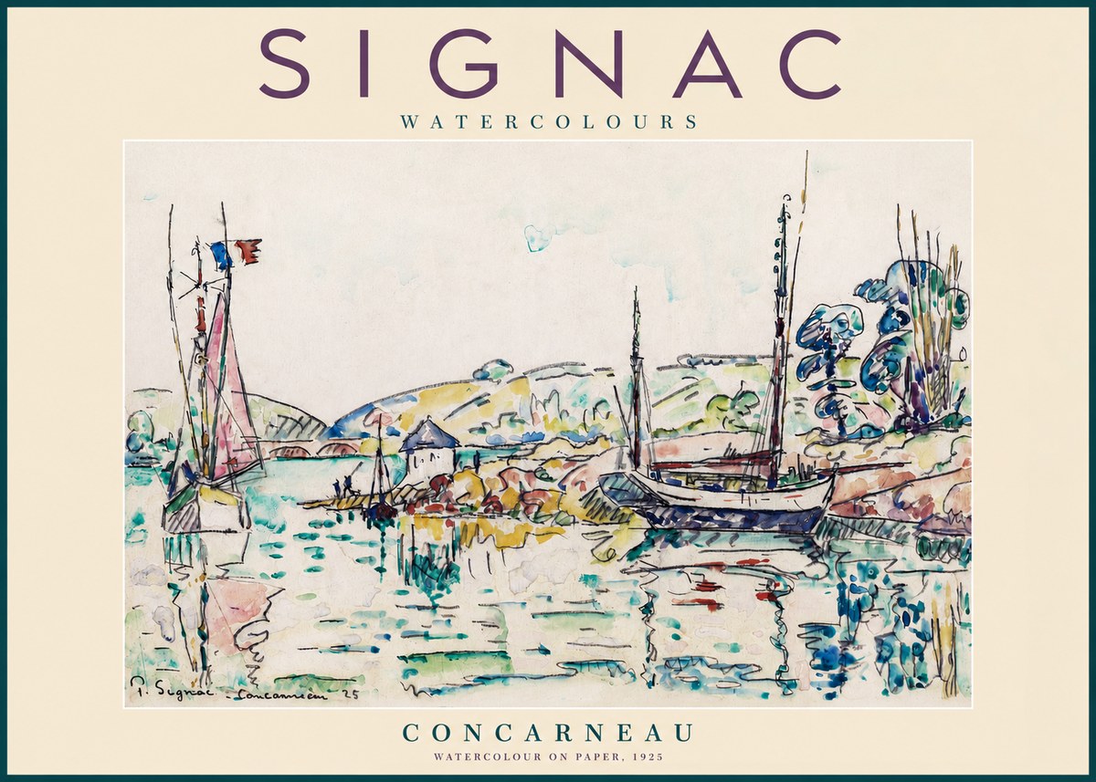 Signac Concarneau No2 - Affiche
