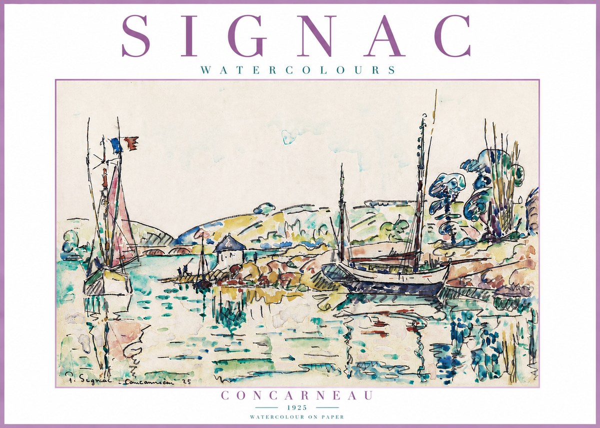 Signac Concarneau No4 - Affiche