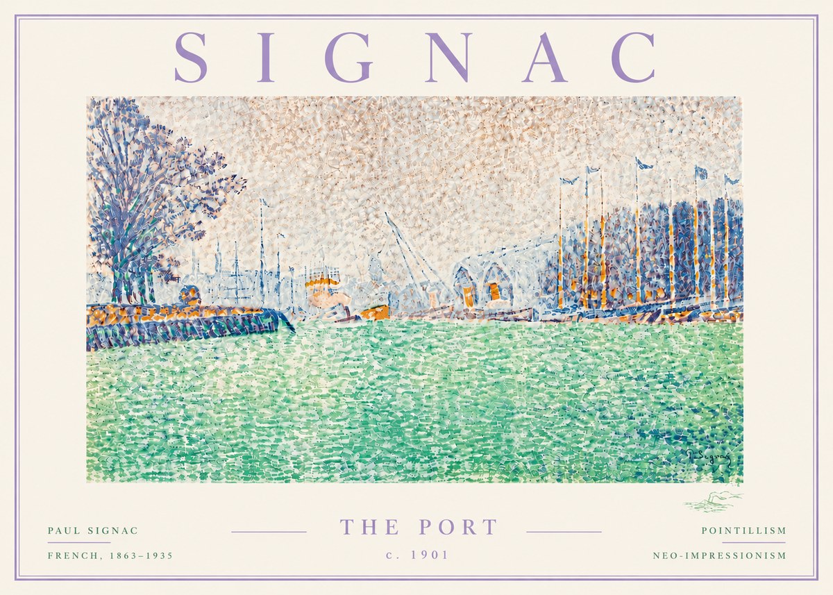 Signac The Port II No6 - Affiche