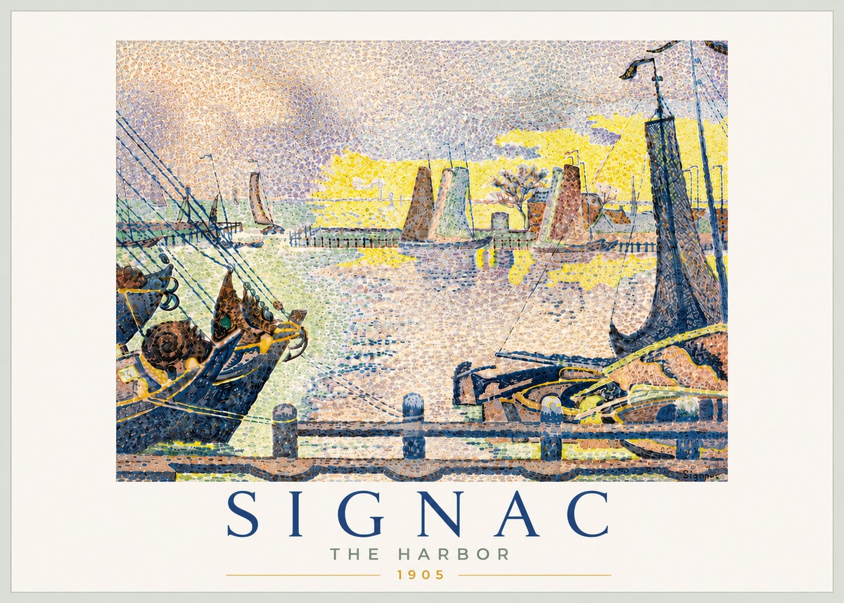 Signac The Harbor III No5 - Affiche