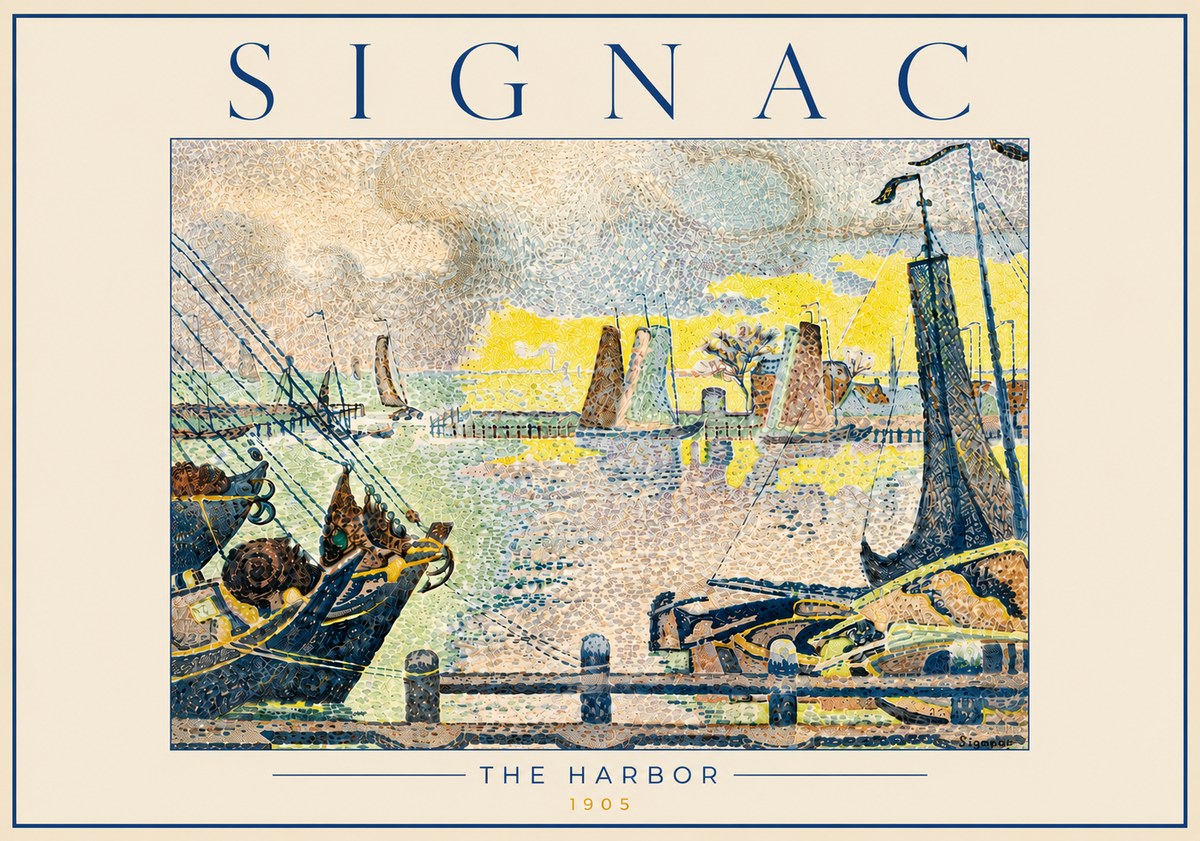 Signac The Harbor III No6 - Affiche