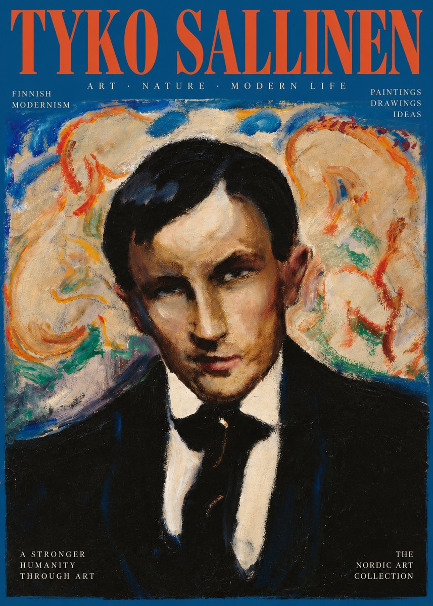 Tyko Sallinen Portrait of a Man II No2 - Affiche