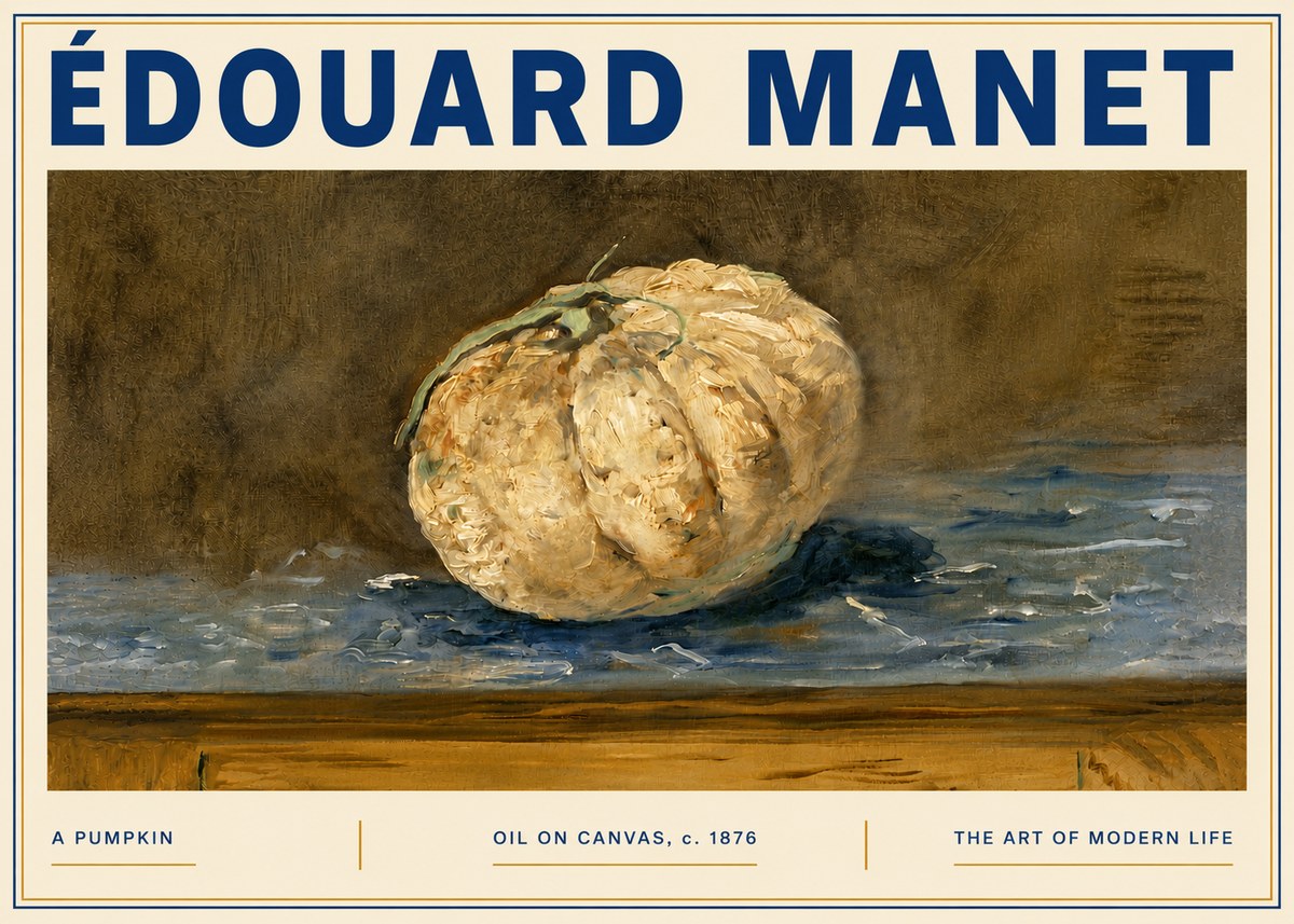 Édouard Manet A Pumpkin No6 - Affiche