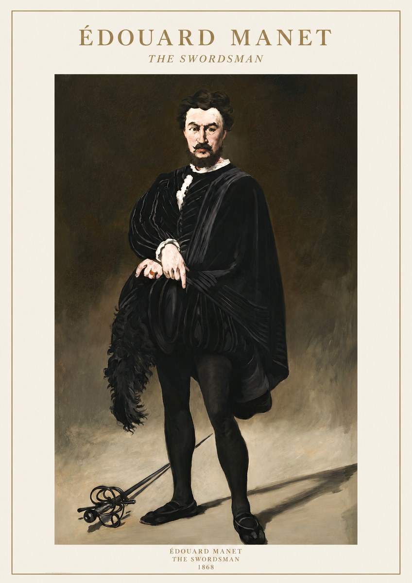 Édouard Manet The Swordsman No1 - Affiche