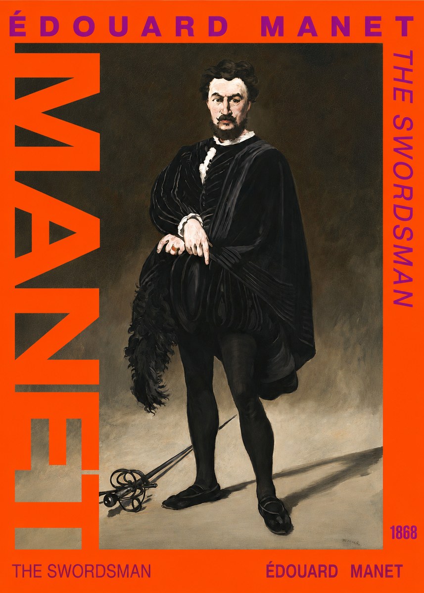 Édouard Manet The Swordsman No2 - Affiche