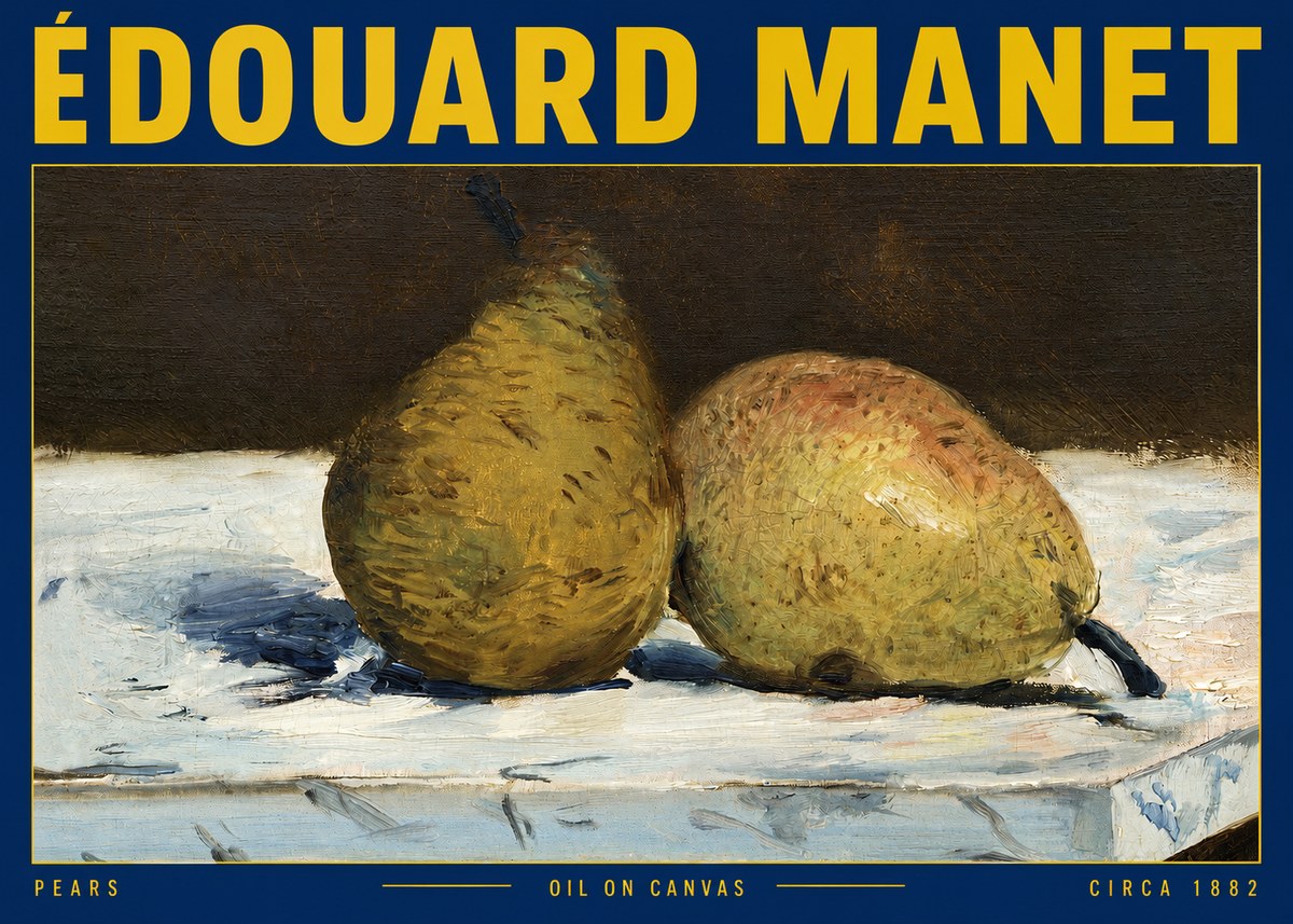 Édouard Manet Pears No2 - Affiche