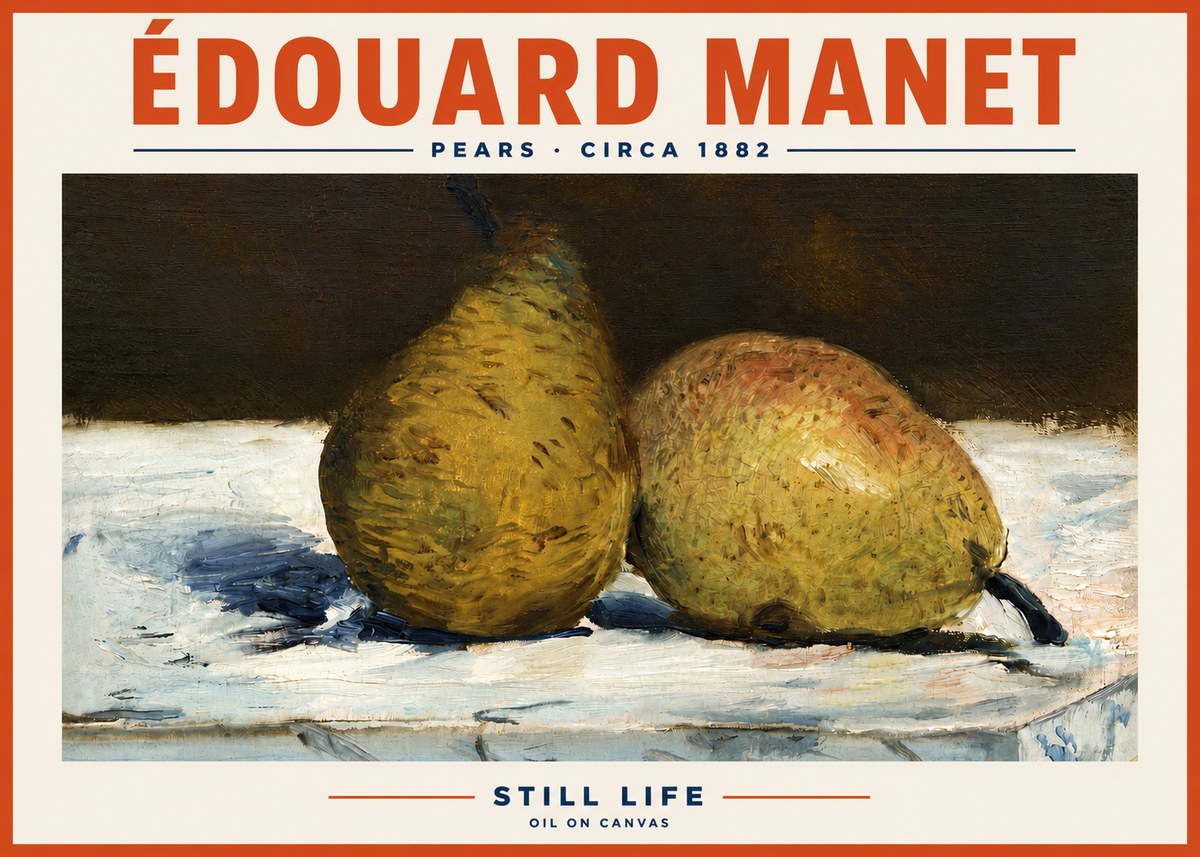Édouard Manet Pears No6 - Affiche