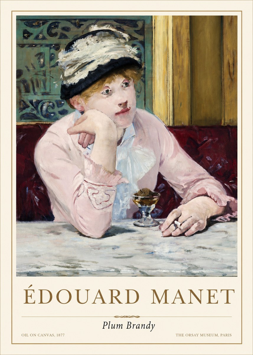Édouard Manet Plum Brandy No1 - Affiche