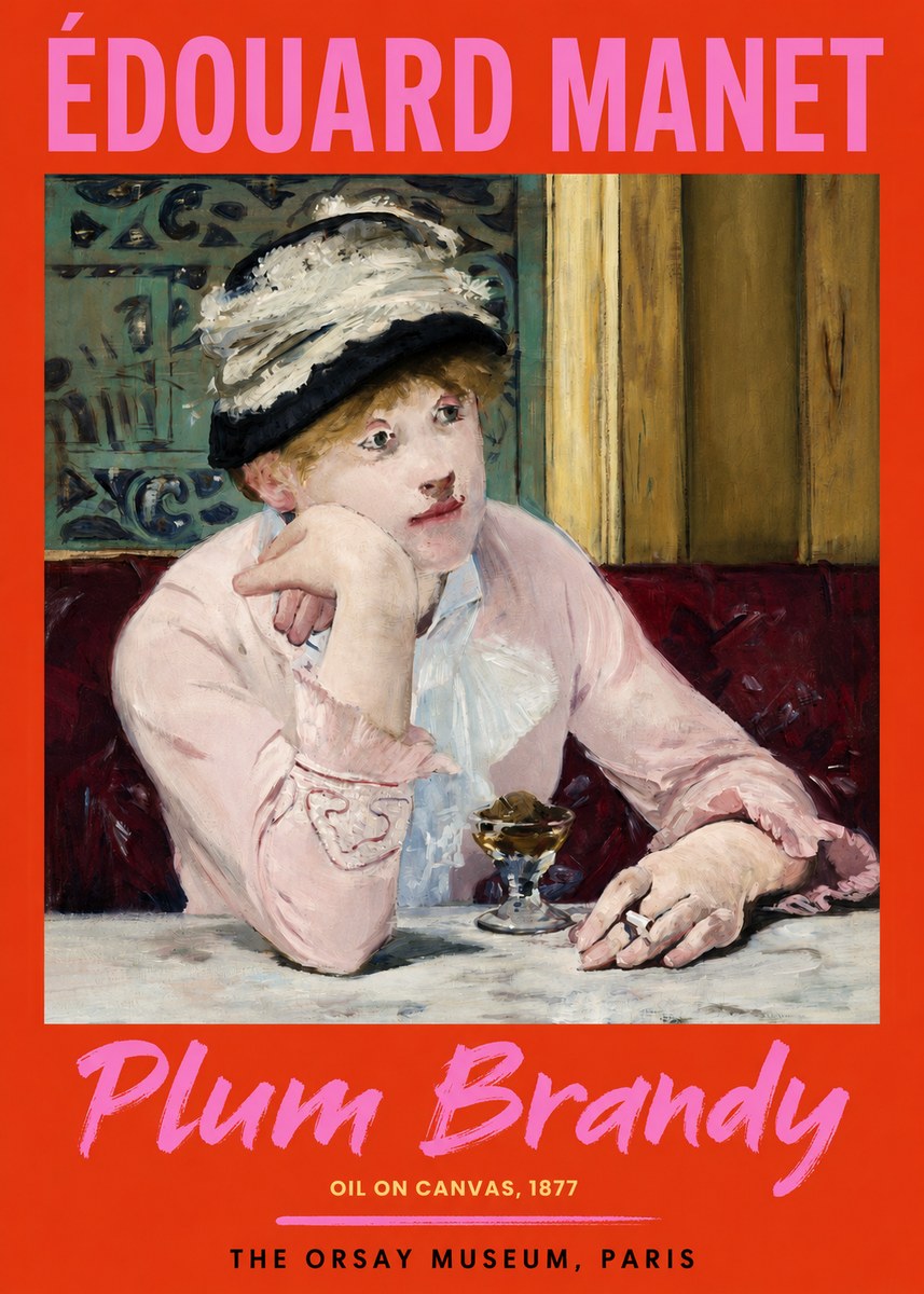 Édouard Manet Plum Brandy No2 - Affiche