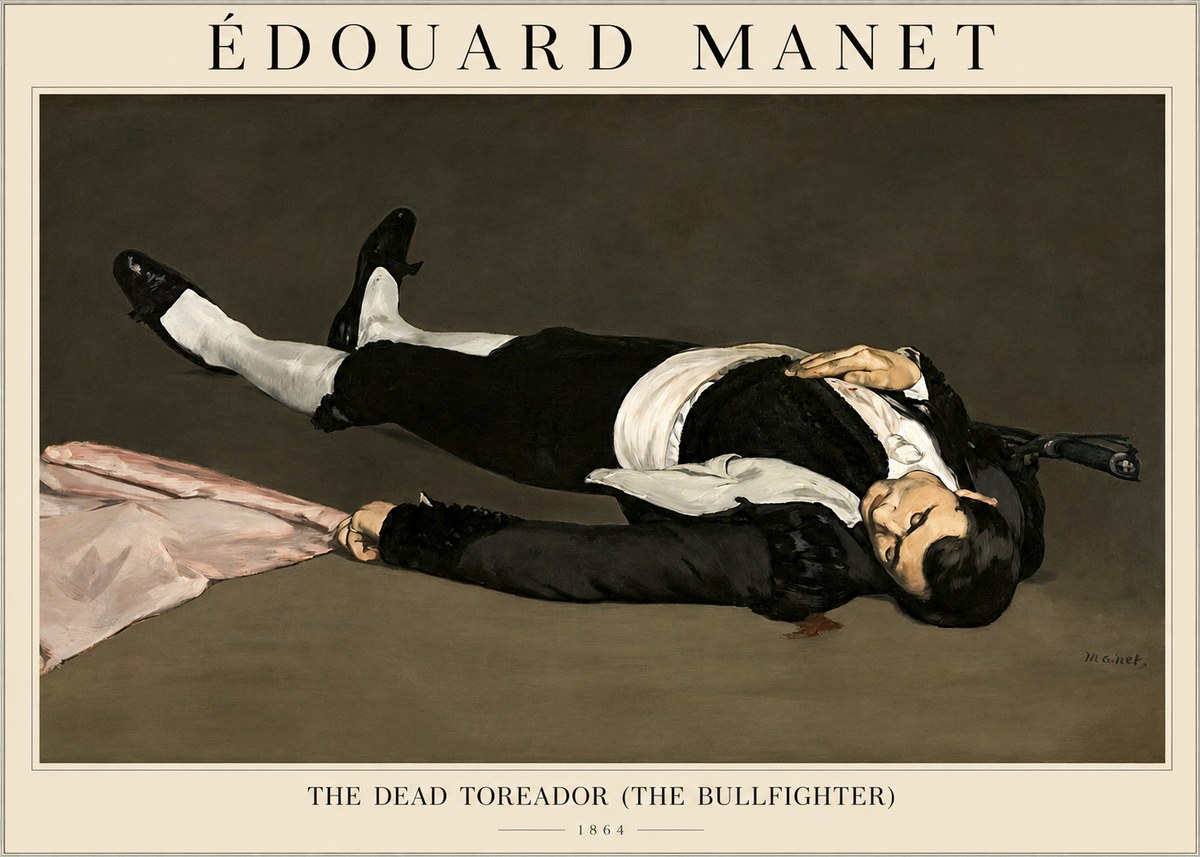 Édouard Manet The Dead Toreador (the Bullfighter) No1 - Affiche