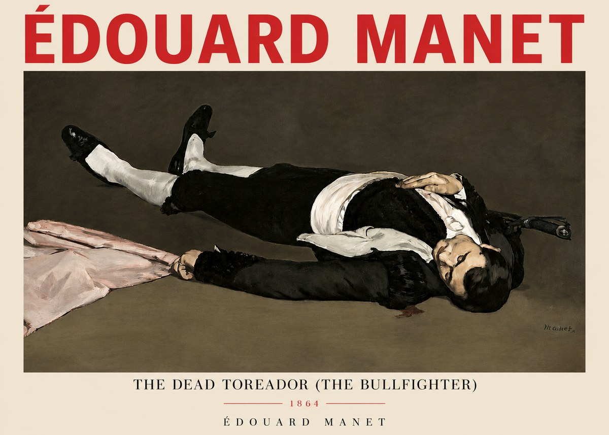 Édouard Manet The Dead Toreador (the Bullfighter) No3 - Affiche