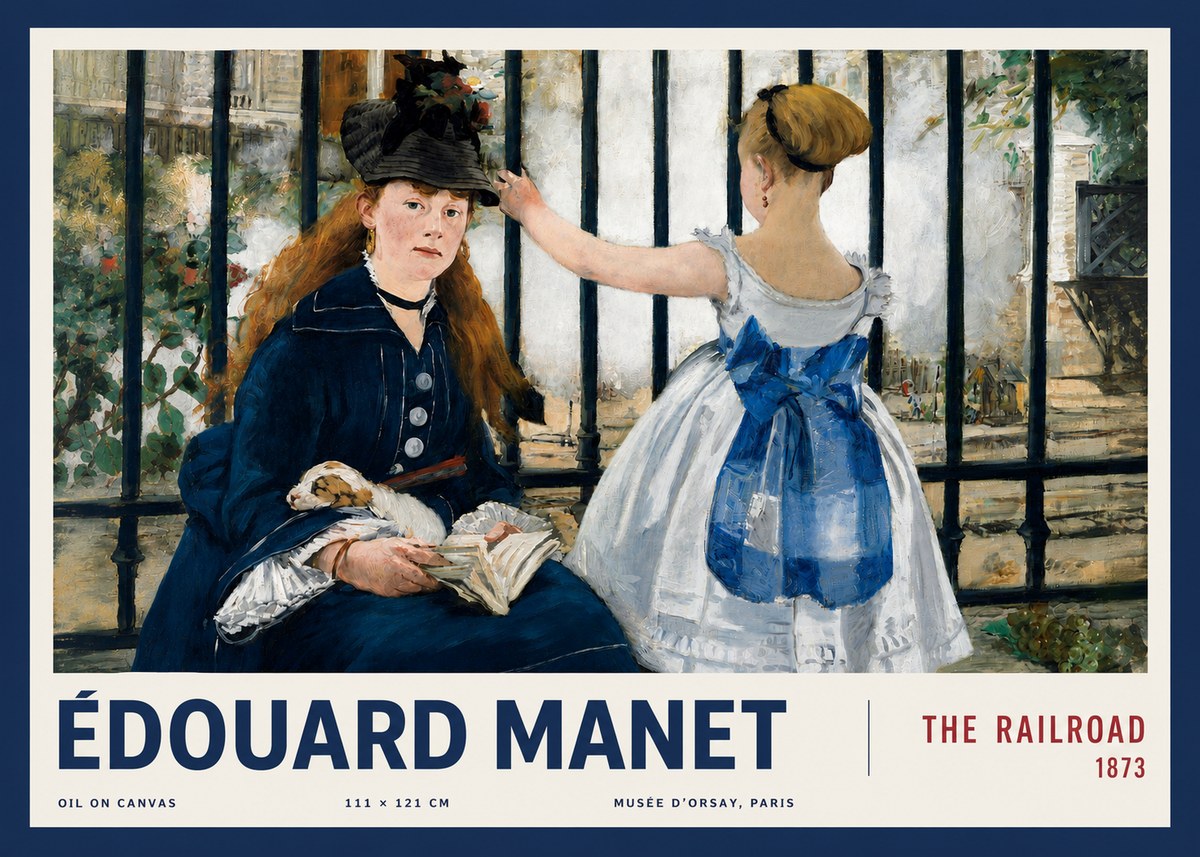 Édouard Manet The Railroad No3 - Affiche
