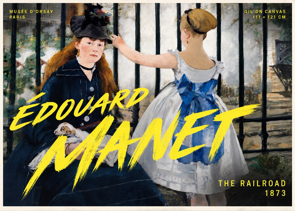 Édouard Manet The Railroad No5 - Affiche