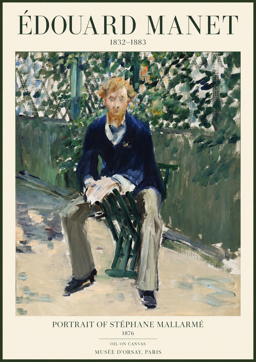 Édouard Manet Portrait of Stéphane Mallarmé II No1 - Affiche