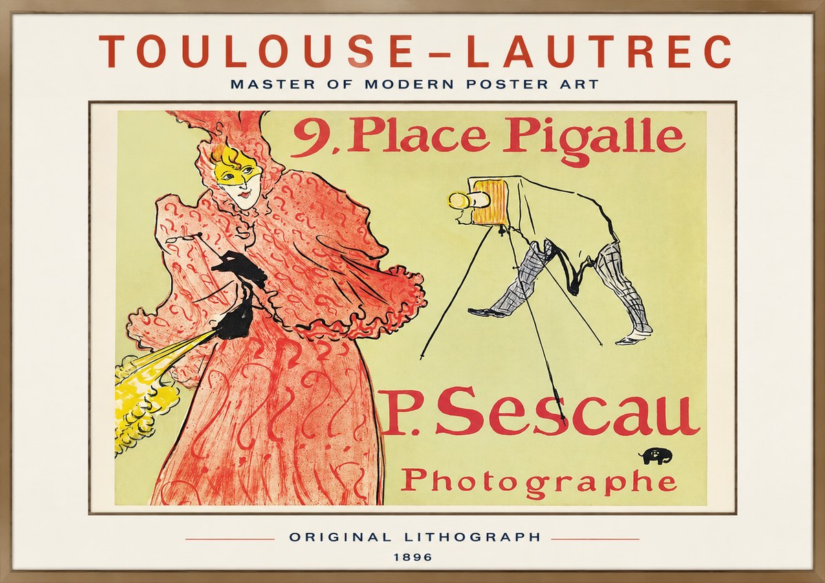 Toulouse-Lautrec 9. Place Pigalle No1 - Affiche