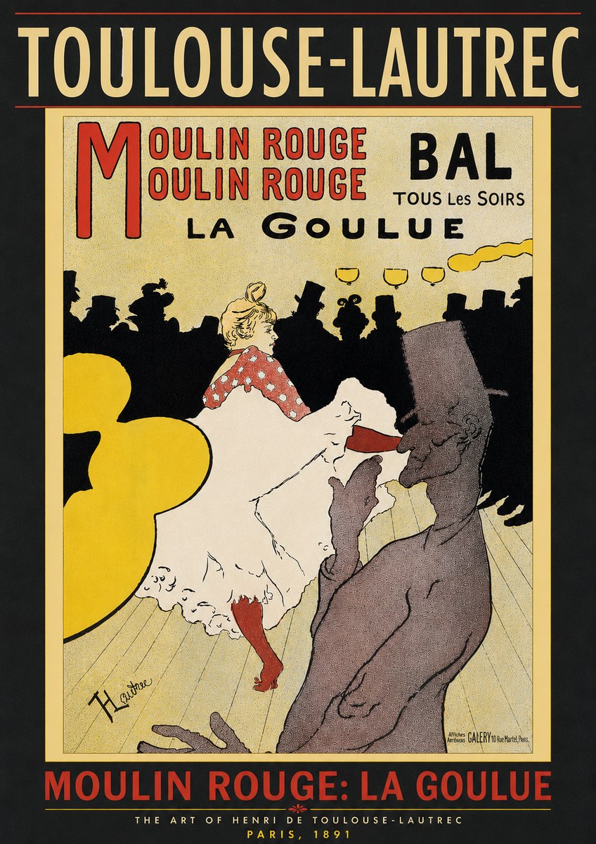 Toulouse-Lautrec Moulin Rouge: La Goulue No5 - Affiche