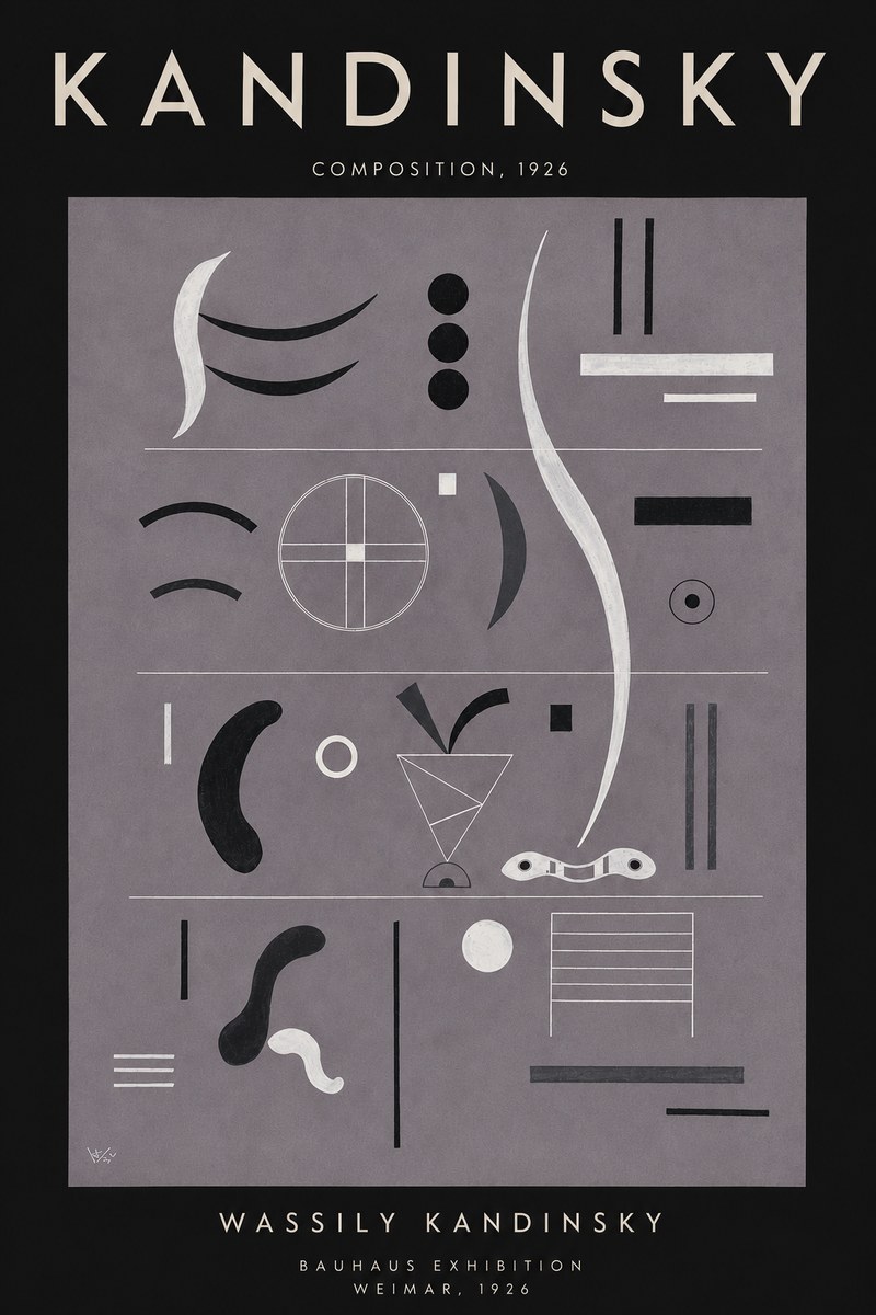 Kandinsky Composition I No4 - Affiche