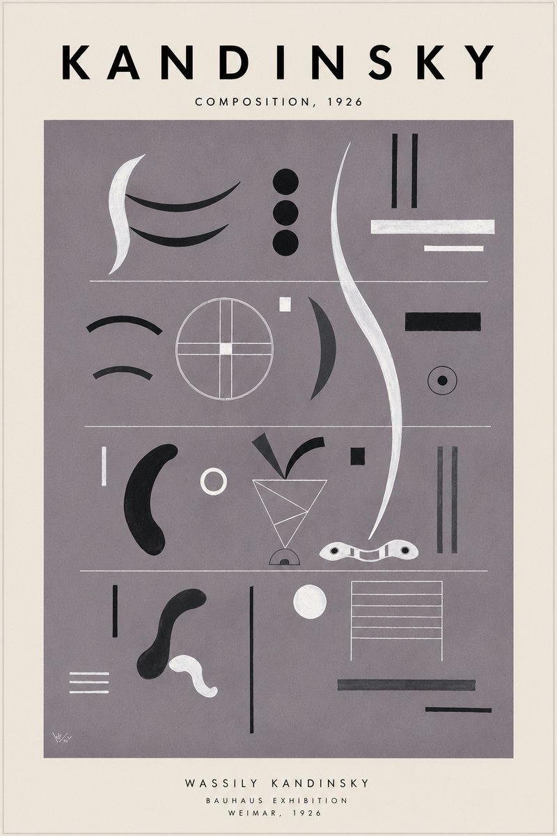 Kandinsky Composition I No6 - Affiche