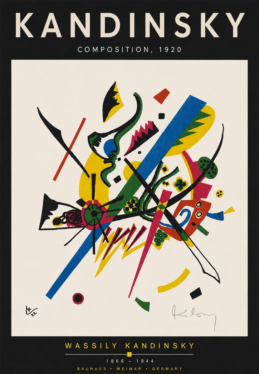 Kandinsky Composition, 1920 No4 - Affiche