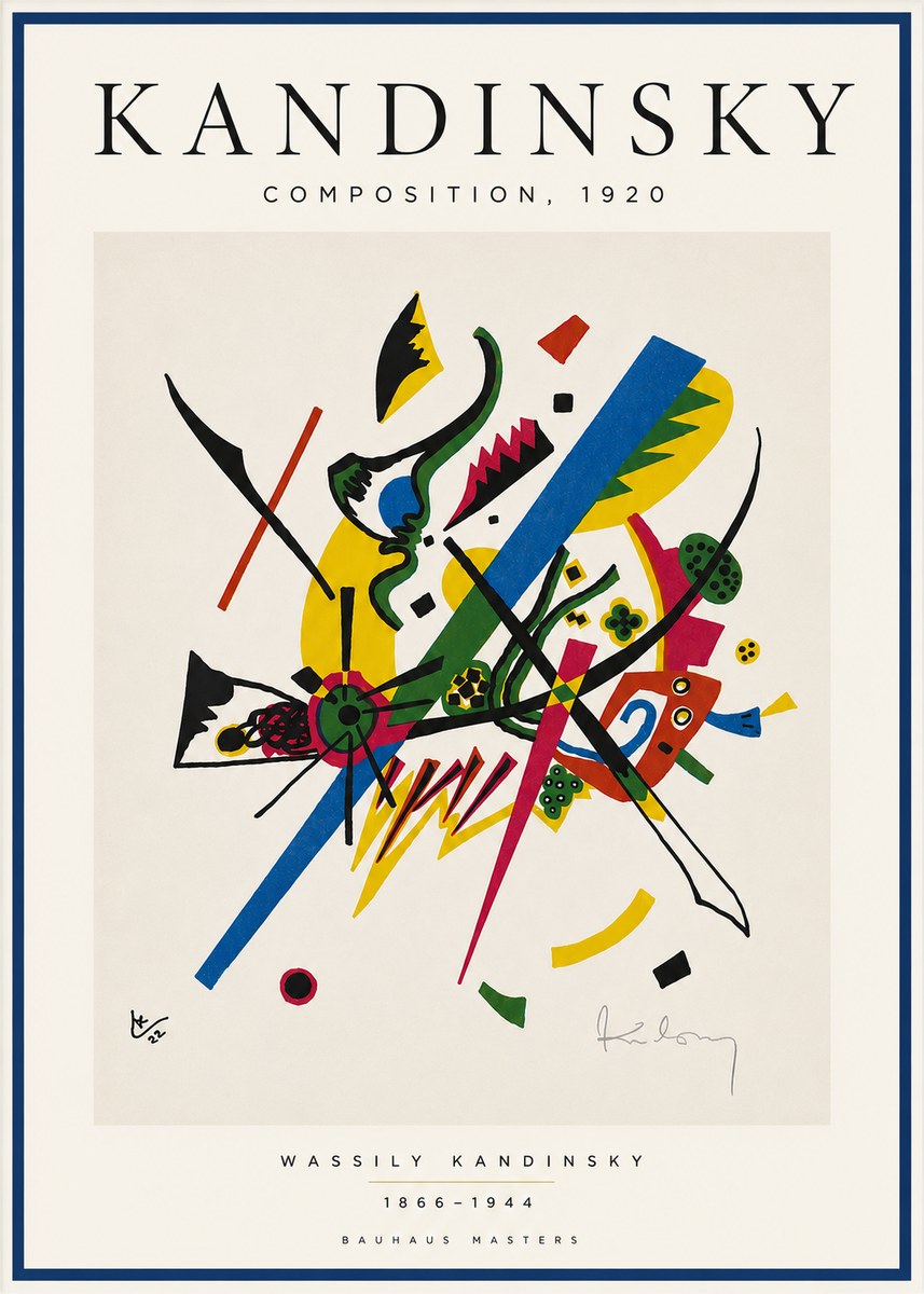 Kandinsky Composition, 1920 No5 - Affiche