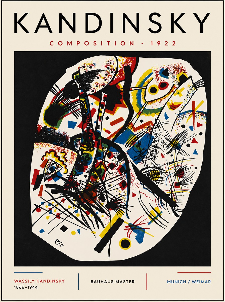 Kandinsky Composition 1922 No6 - Affiche