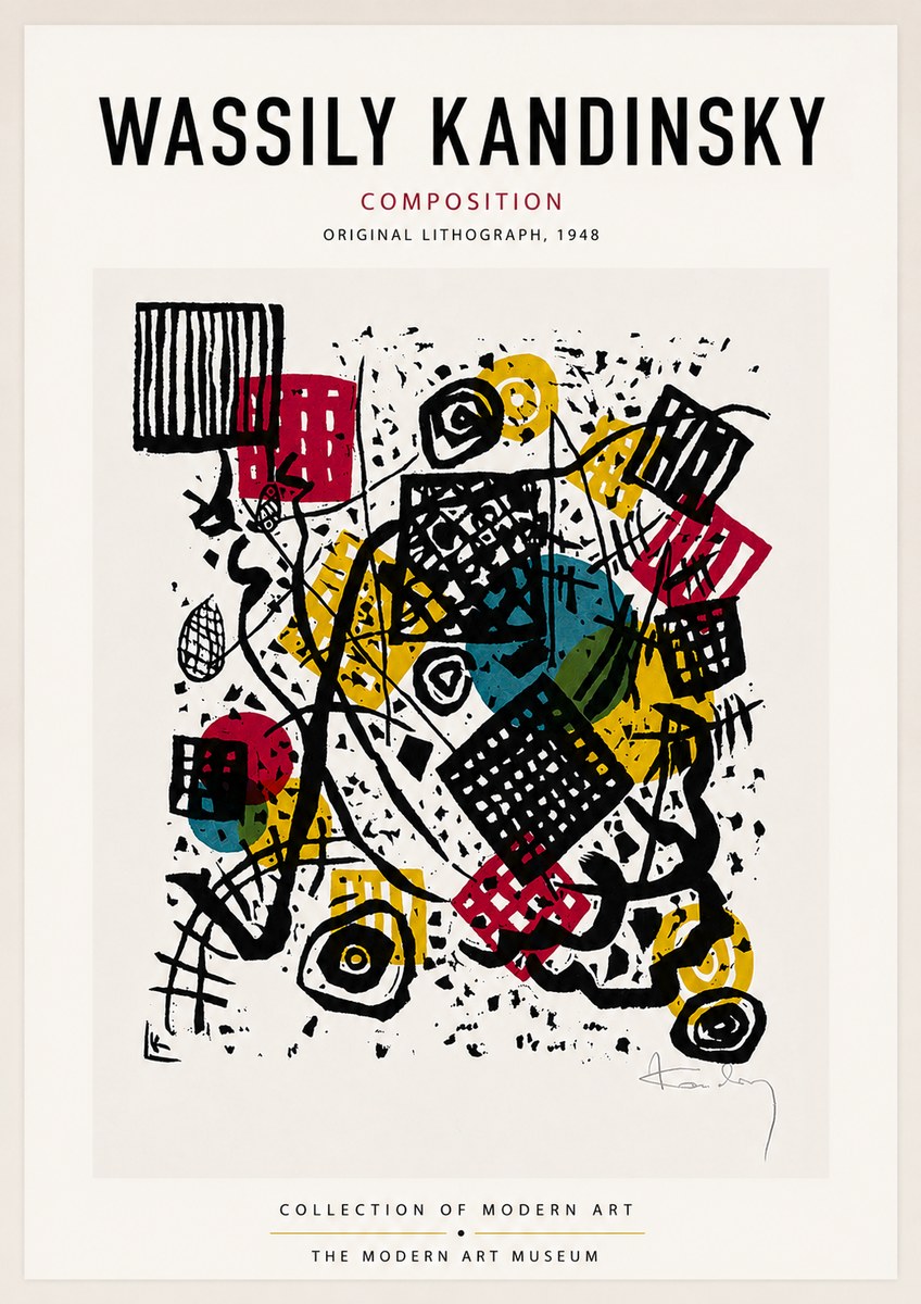 Kandinsky Composition IV No6 - Affiche