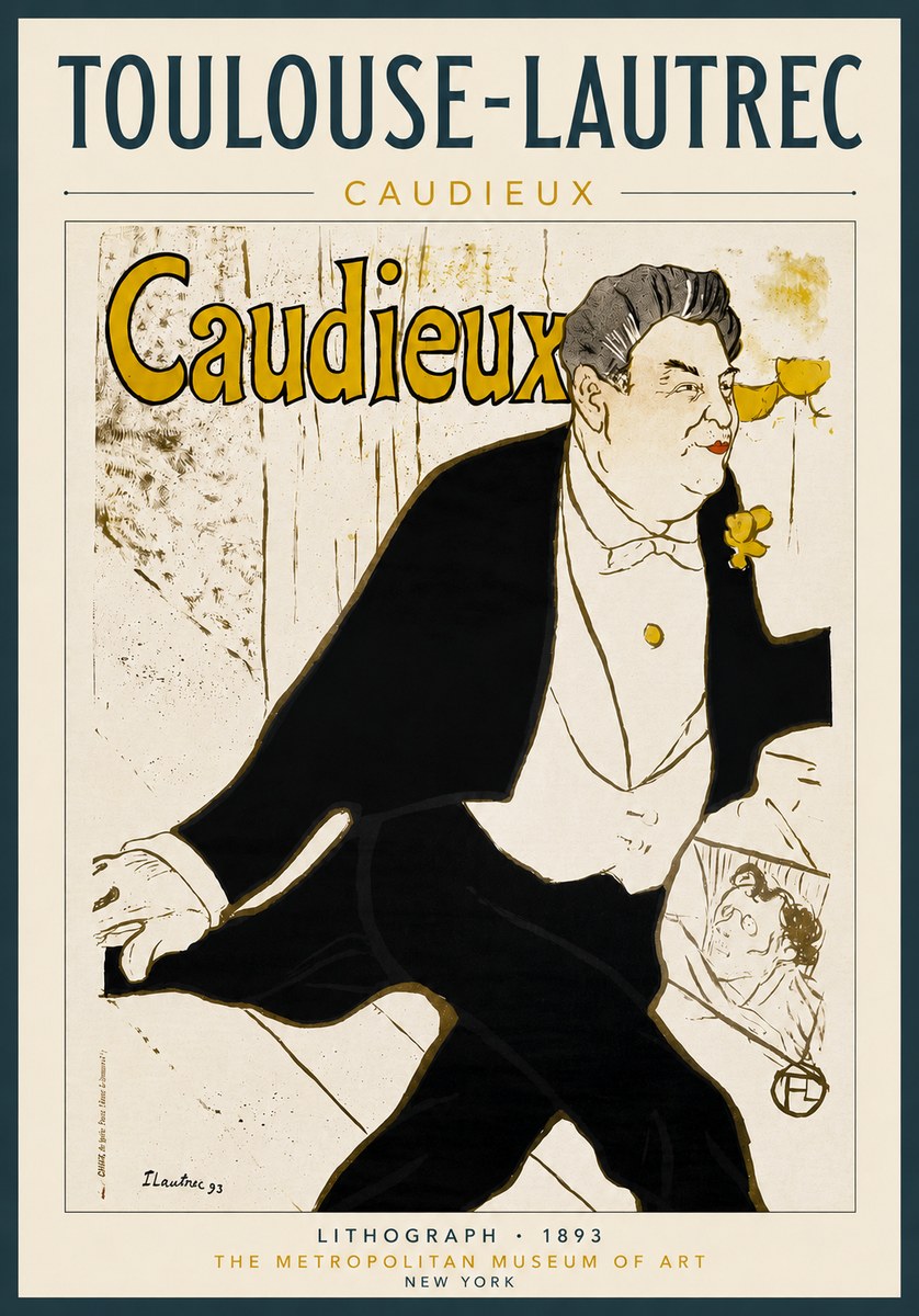 Toulouse-Lautrec Caudieux No4 - Affiche