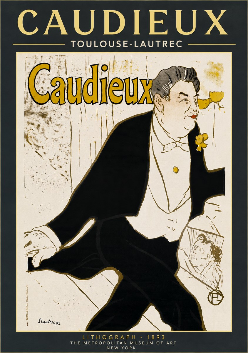 Toulouse-Lautrec Caudieux No6 - Affiche
