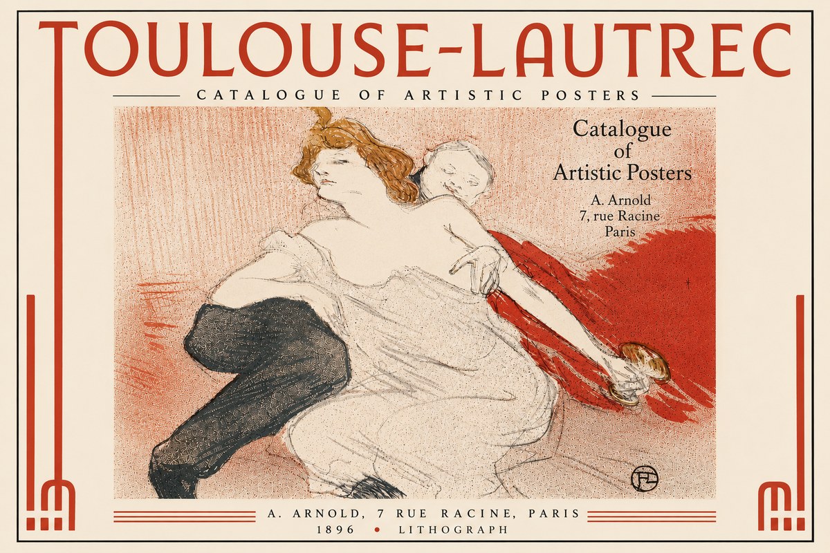 Toulouse-Lautrec Catalogue of Artistic Posters No6 - Affiche