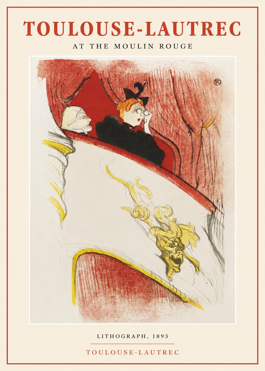 Toulouse-Lautrec At the Moulin Rouge I No1 - Affiche