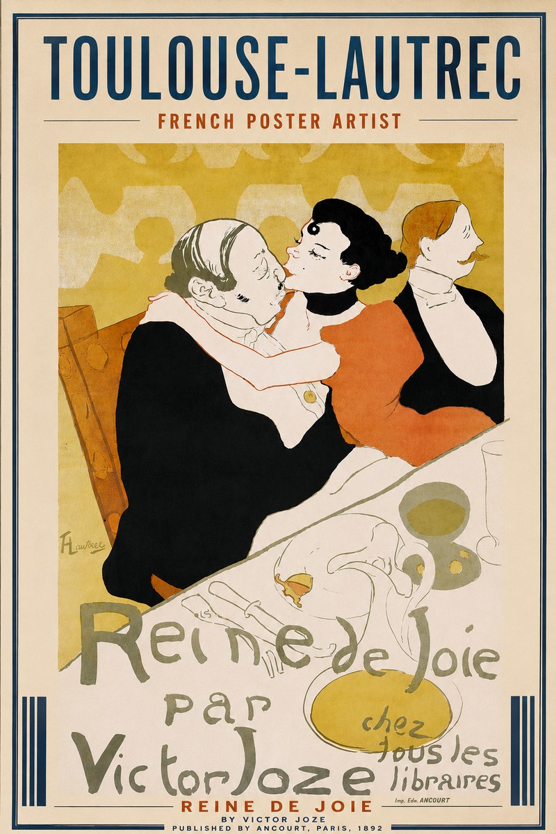 Toulouse-Lautrec Reine De Joie I No3 - Affiche