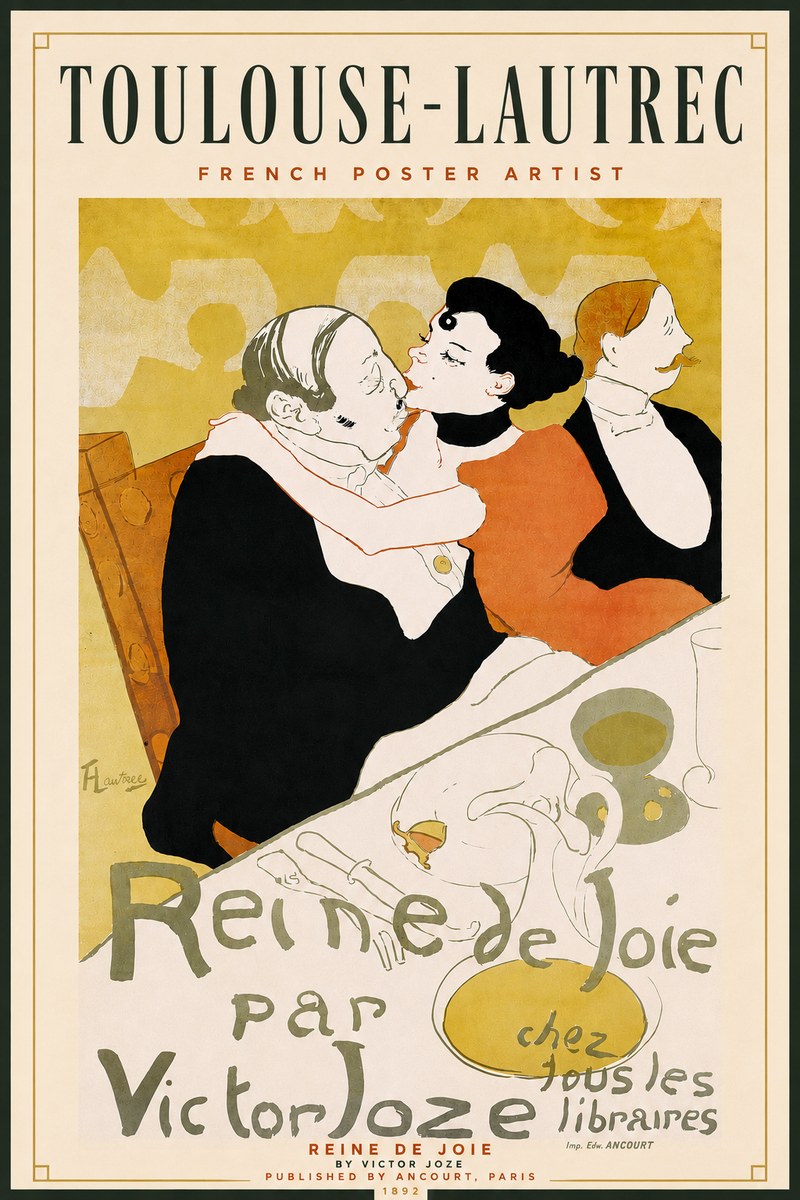 Toulouse-Lautrec Reine De Joie I No4 - Affiche