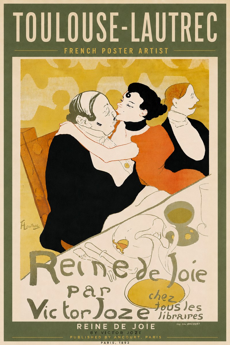 Toulouse-Lautrec Reine De Joie I No6 - Affiche