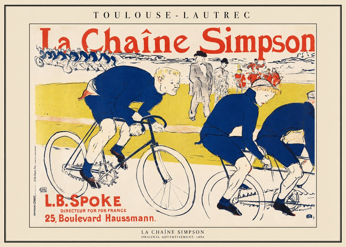 Toulouse-Lautrec La Chaîne Simpson No1 - Affiche