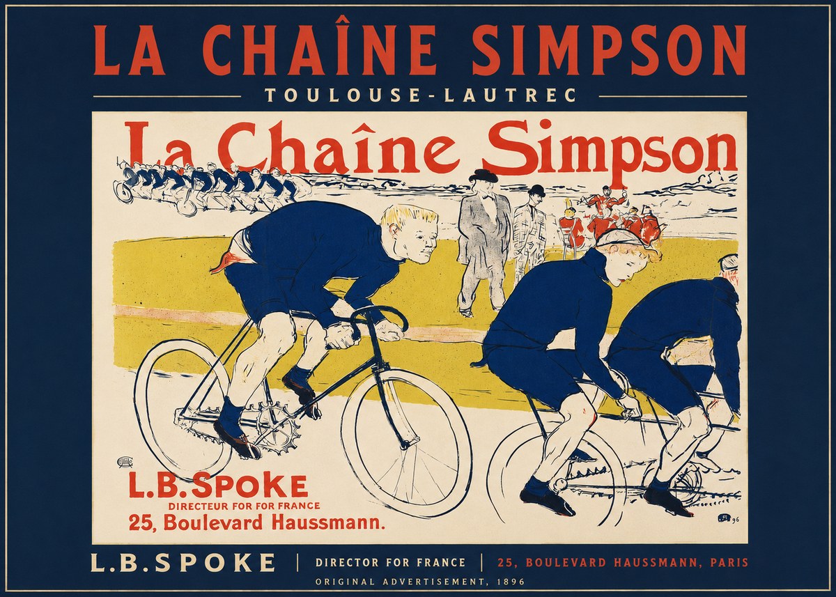 Toulouse-Lautrec La Chaîne Simpson No2 - Affiche