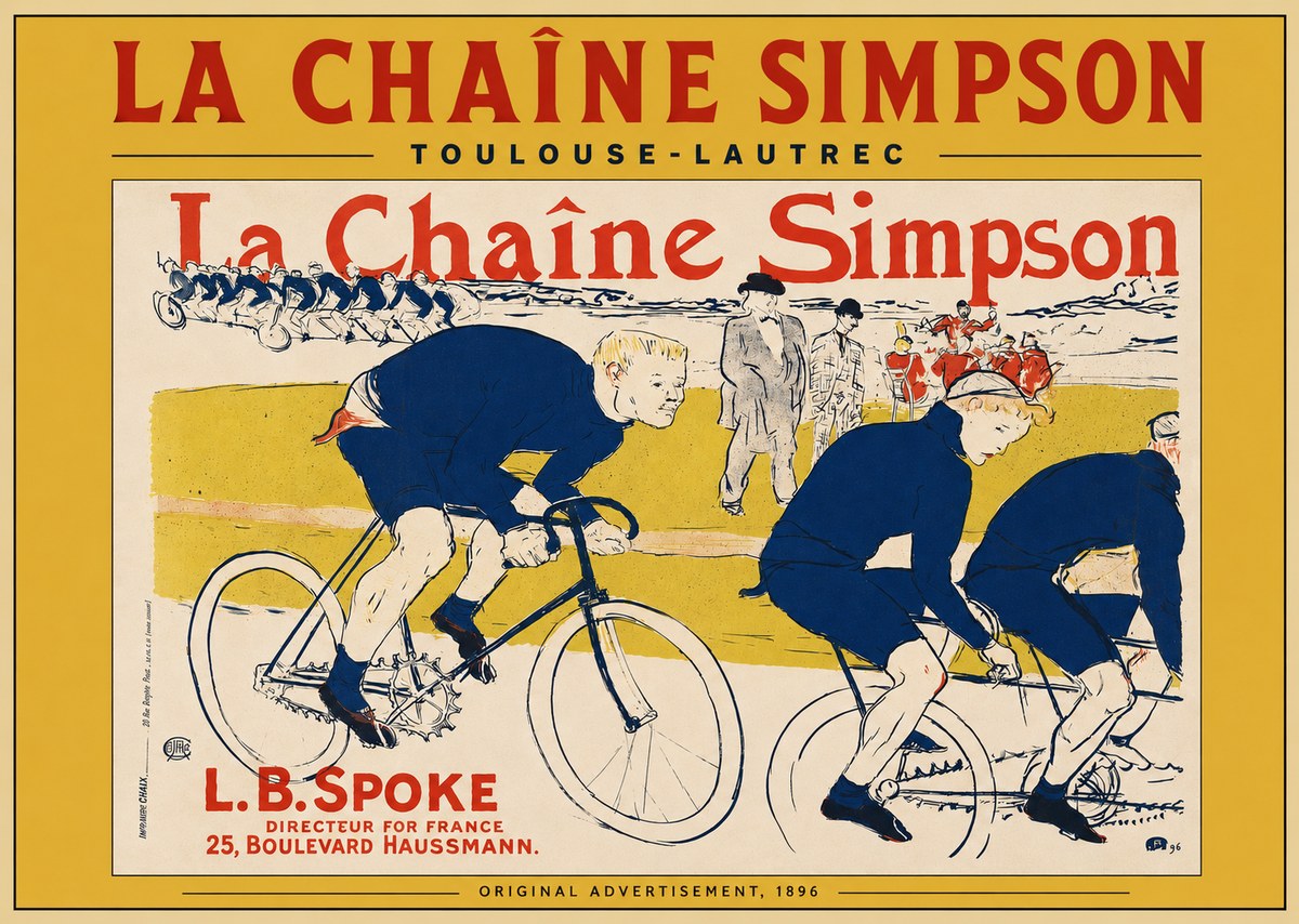 Toulouse-Lautrec La Chaîne Simpson No3 - Affiche