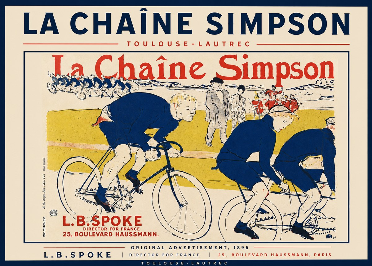 Toulouse-Lautrec La Chaîne Simpson No4 - Affiche