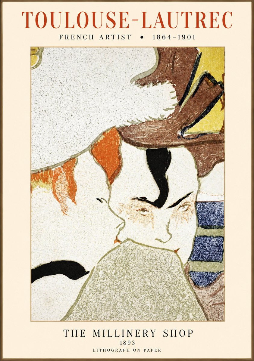 Toulouse-Lautrec The Millinery Shop No1 - Affiche