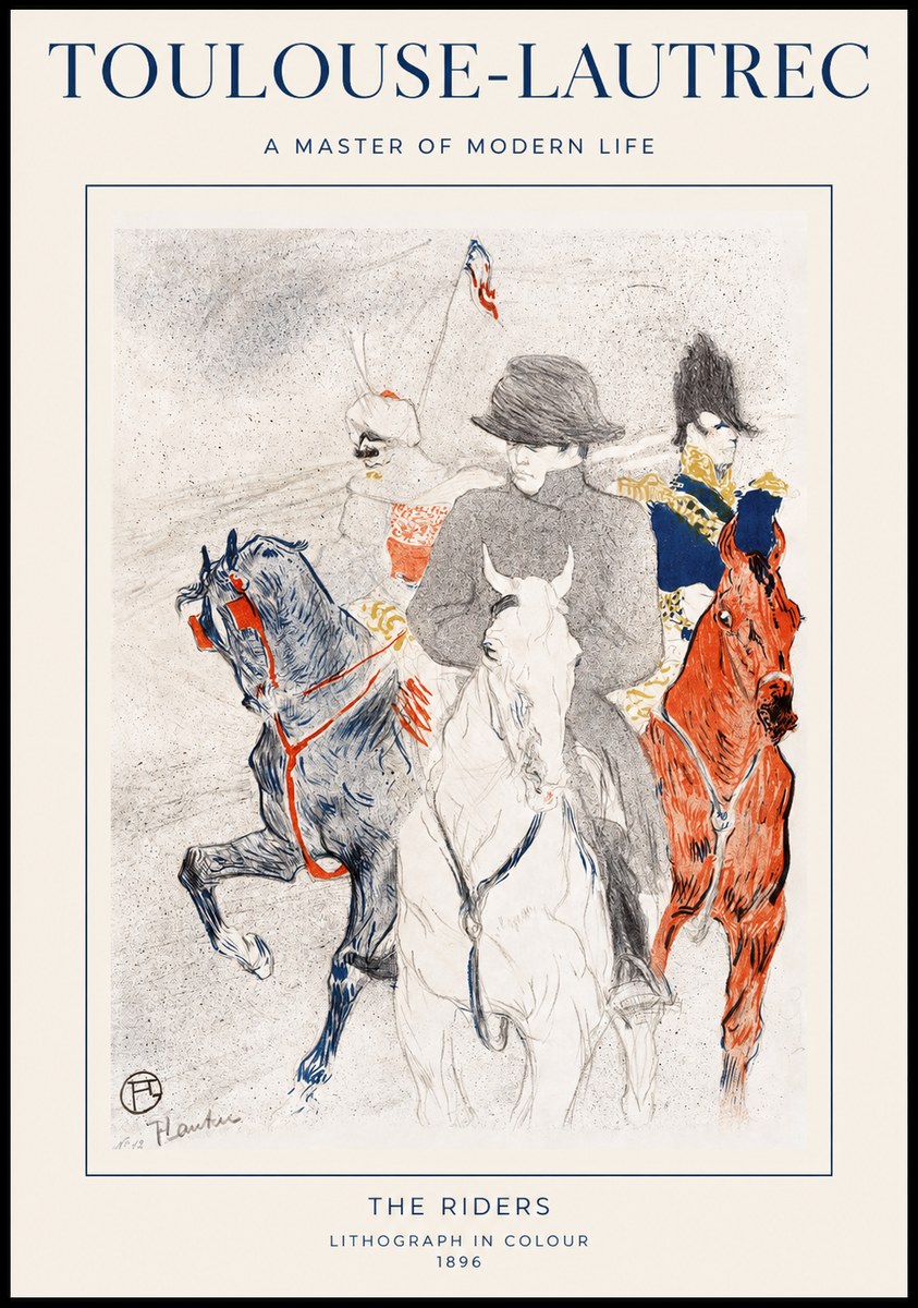 Toulouse-Lautrec The Riders No1 - Affiche