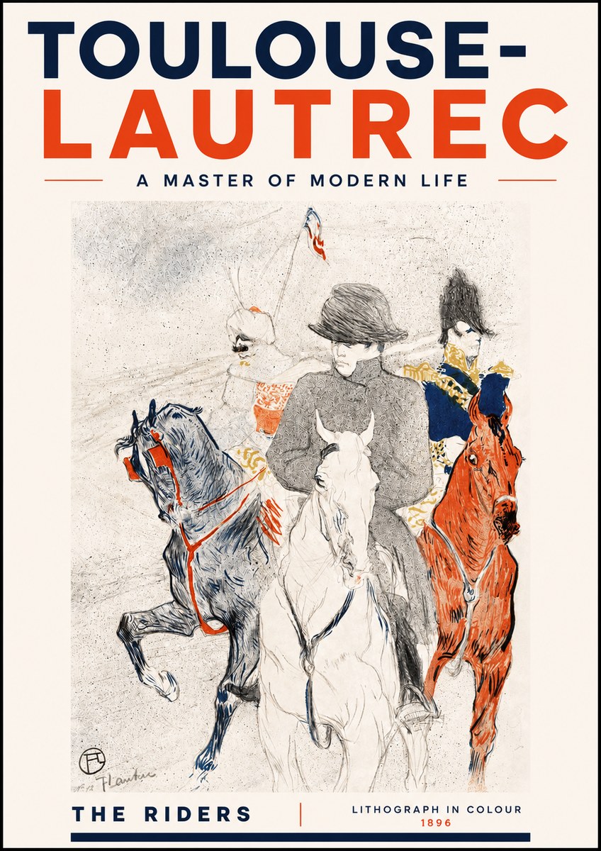 Toulouse-Lautrec The Riders No4 - Affiche