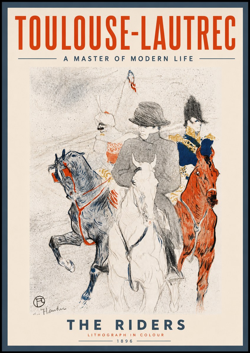 Toulouse-Lautrec The Riders No6 - Affiche