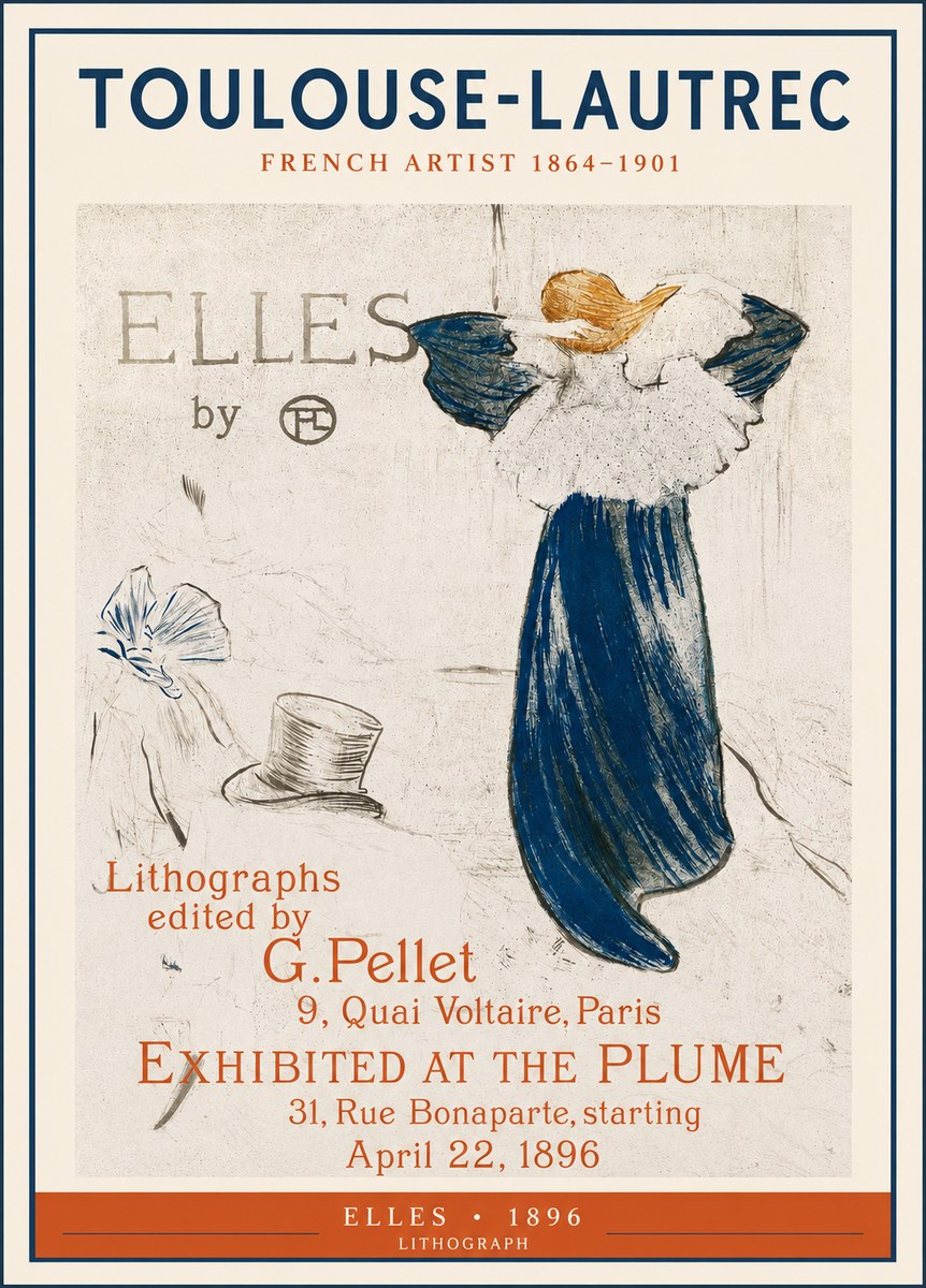 Toulouse-Lautrec Elles No3 - Affiche