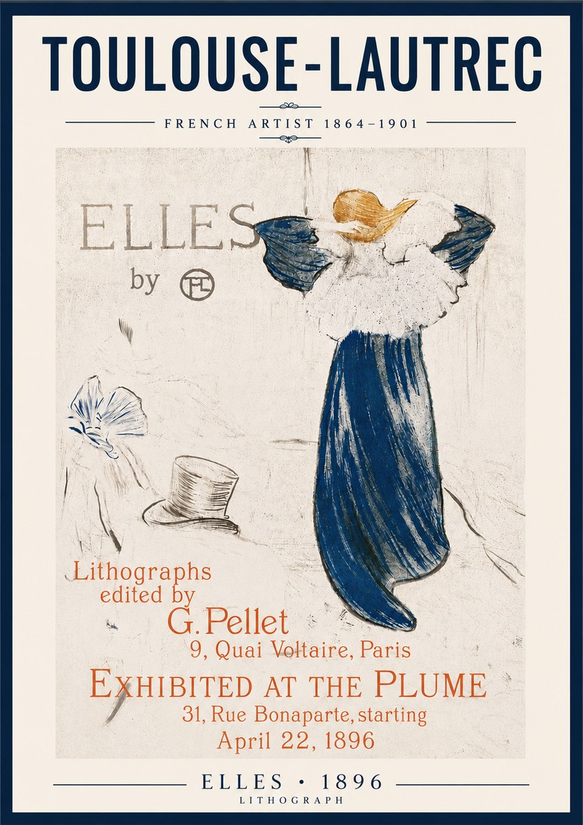 Toulouse-Lautrec Elles No6 - Affiche