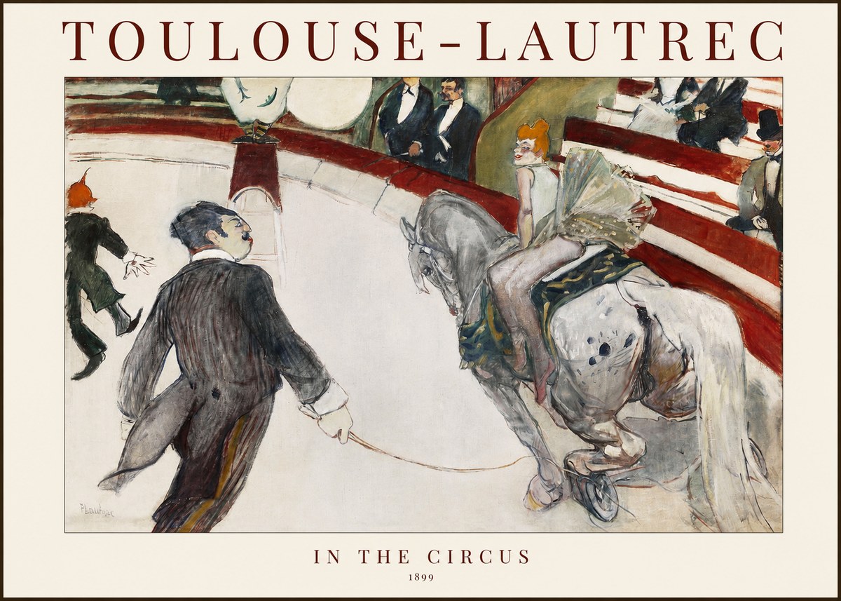 Toulouse-Lautrec In the Circus No1 - Affiche