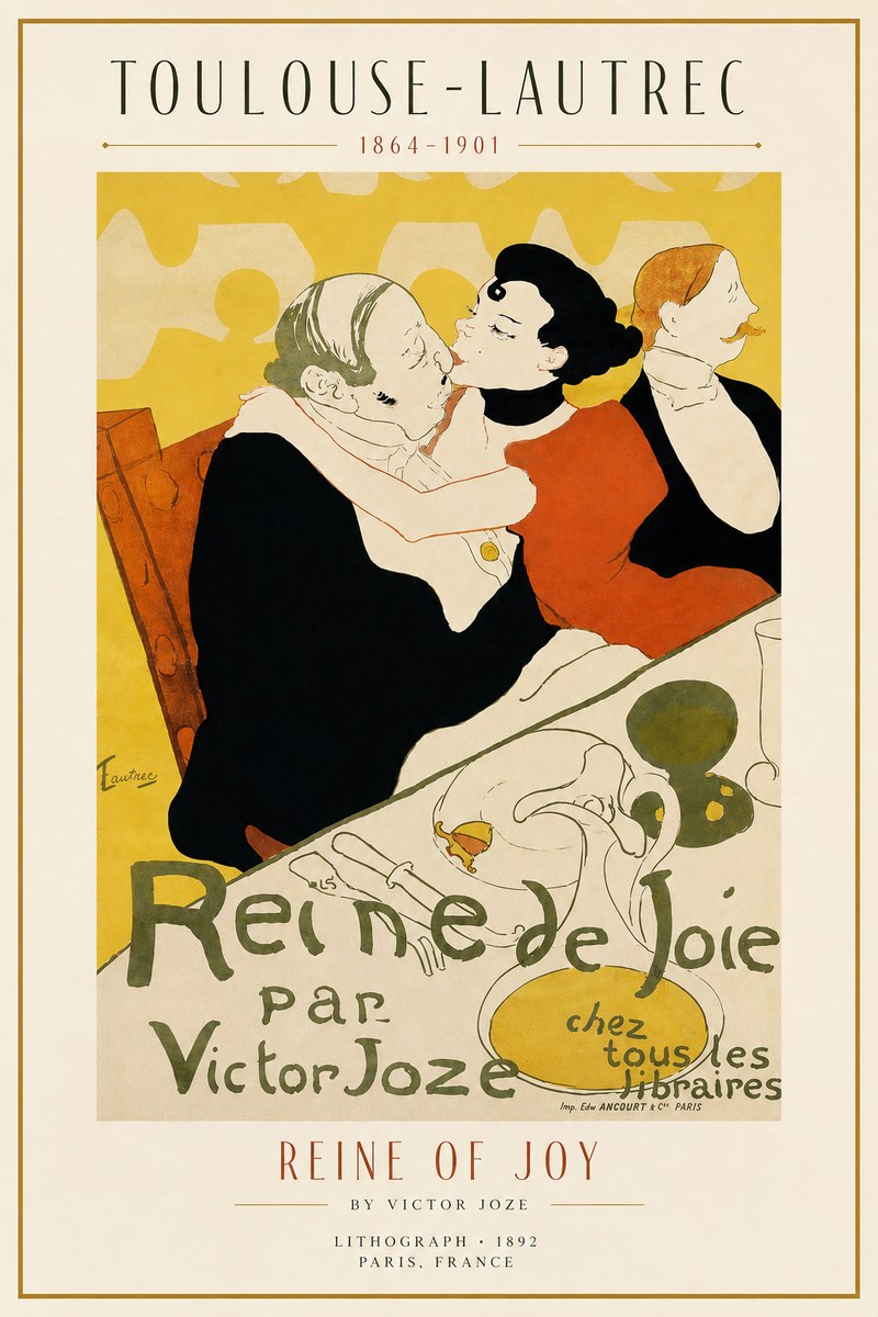 Toulouse-Lautrec Reine De Joie II No3 - Affiche