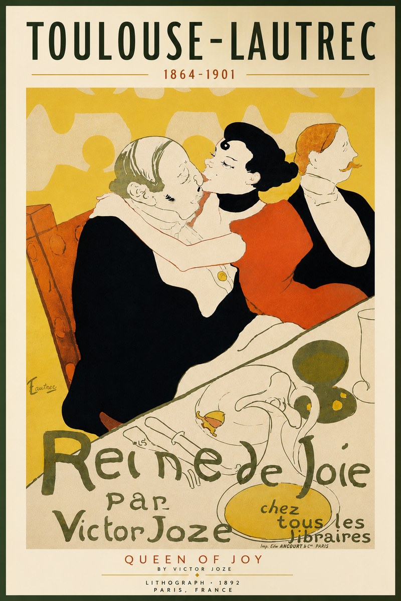 Toulouse-Lautrec Reine De Joie No4 - Affiche