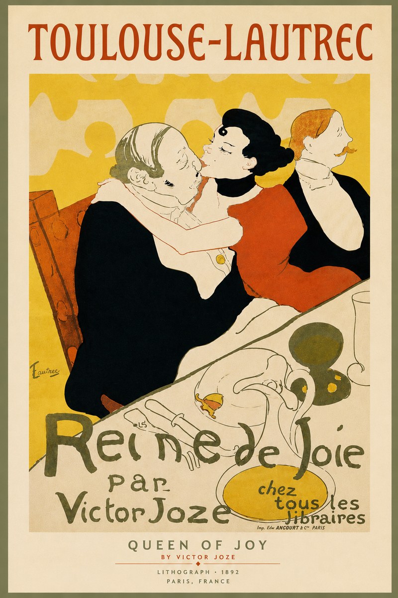 Toulouse-Lautrec Reine De Joie II No5 - Affiche